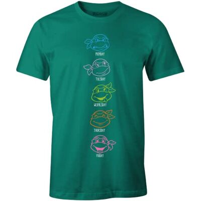 Tortues Ninja Ninja Turtles METMNTDTS026 T-shirt, grön, S herr, Färg: grön, S Tortues Ninja Ninja Turtles METMNTDTS026 T-shirt, grön, S herr, Färg: grön, S