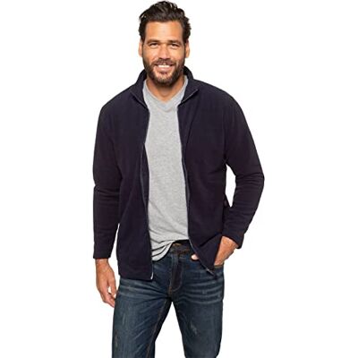 JP 1880 Stora storlekar herr sweatjacka fleecejacka, Mörker marin, 3XL JP 1880 Stora storlekar herr sweatjacka fleecejacka, Mörker marin, 3XL