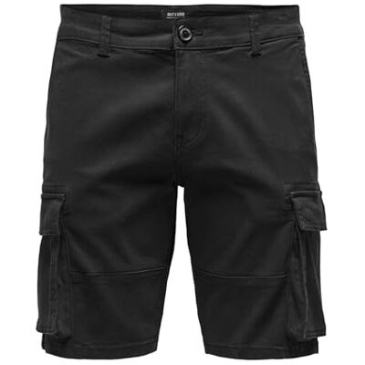Only & Sons Shorts för män, svart, XL Only & Sons Shorts för män, svart, XL