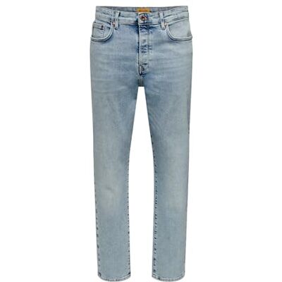 Only & Sons Onsyoke Tapered Lb 6594 Cro DNM Noos, Ljusblå denim, 36W / 32L Only & Sons Onsyoke Tapered Lb 6594 Cro DNM Noos, Ljusblå denim, 36W / 32L