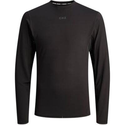 JACK & JONES Jcocnz Baselayer Ls Tee, svart, S JACK & JONES Jcocnz Baselayer Ls Tee, svart, S