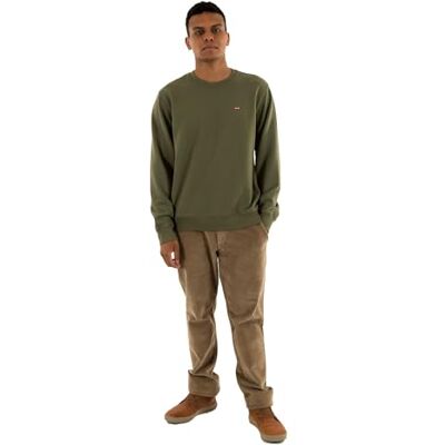 Levi's The Original Hm Crew sweatshirt för män, Moss Olive 0908736, S Levi's The Original Hm Crew sweatshirt för män, Moss Olive 0908736, S