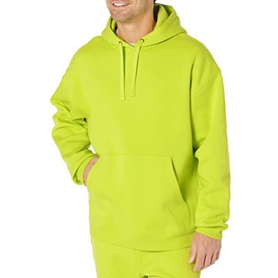 Amazon Essentials överdimensionerad huvtröja för män (finns i stor och lång), limegrön, medium Amazon Essentials överdimensionerad huvtröja för män (finns i stor och lång), limegrön, medium