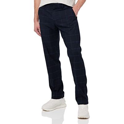 JACK & JONES chinos herr, Navy Blazer/Checks: Checks, 32W / 34L JACK & JONES chinos herr, Navy Blazer/Checks: Checks, 32W / 34L