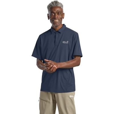 Jack Wolfskin DELGAMI Polo M, Midnatthimmel, L Jack Wolfskin DELGAMI Polo M, Midnatthimmel, L