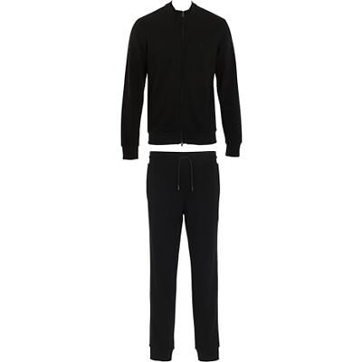 Giorgio Armani MAN'S BASIC Frotté hel dragkedja set svart M, Svart, M Giorgio Armani MAN'S BASIC Frotté hel dragkedja set svart M, Svart, M