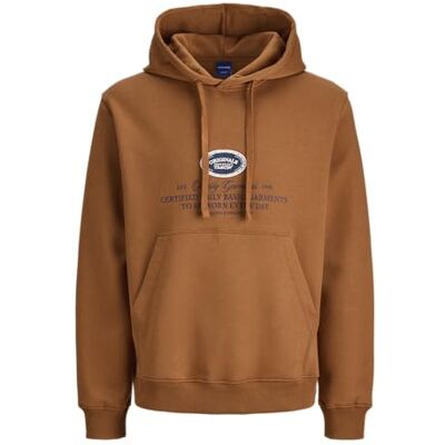 JACK & JONES Jorgreene varumärke sweat Hood Ch, Arganolja, XS JACK & JONES Jorgreene varumärke sweat Hood Ch, Arganolja, XS