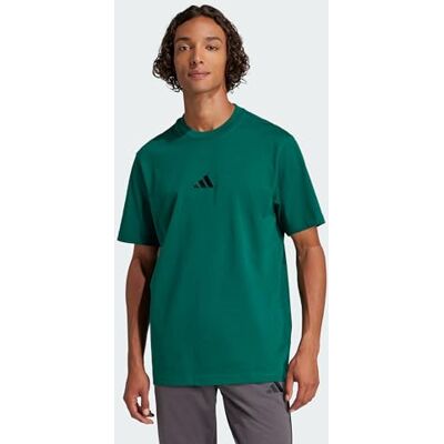 adidas herr Essentials Small Logo Single Jersey Shirt, Collegiate Green/Black, L adidas herr Essentials Small Logo Single Jersey Shirt, Collegiate Green/Black, L
