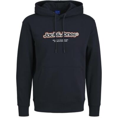 JACK & JONES JACK&JONES JORVESTERBRO Newton Branding Sweat Hood, Sky Captain/tryck: jj, S JACK & JONES JACK&JONES JORVESTERBRO Newton Branding Sweat Hood, Sky Captain/tryck: jj, S