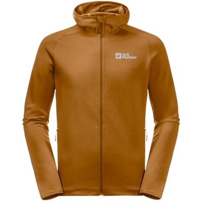Jack Wolfskin herr Baiselberg Hooded Fz M fleecejacka, Safflor, L Jack Wolfskin herr Baiselberg Hooded Fz M fleecejacka, Safflor, L
