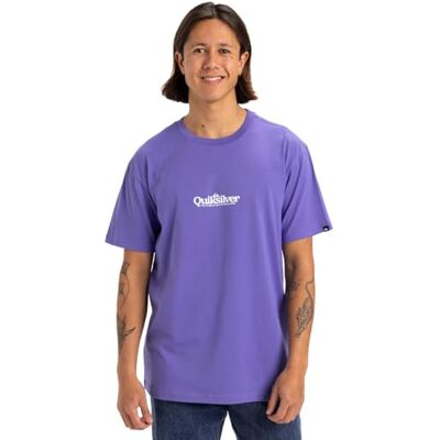 Quiksilver Fineline SS T-shirt herr, Dammad Peri, XS Quiksilver Fineline SS T-shirt herr, Dammad Peri, XS