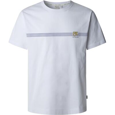 Pepe Jeans mäns TAD T-Shirt, vit (vit), M, Vit (vit), M Pepe Jeans mäns TAD T-Shirt, vit (vit), M, Vit (vit), M