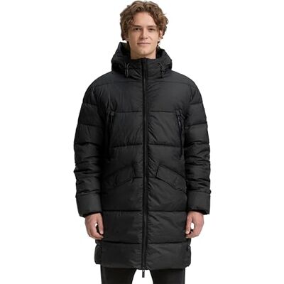 TOM TAILOR Herr 1047209 Parka, 2999-svart, S, 29999 Svart, S TOM TAILOR Herr 1047209 Parka, 2999-svart, S, 29999 Svart, S