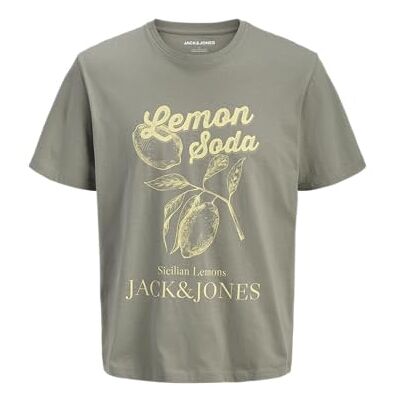 JACK & JONES Jjlarri Tee Ss Crew Neck, Vetiver, L JACK & JONES Jjlarri Tee Ss Crew Neck, Vetiver, L