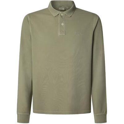 Pepe Jeans herr New Oliver GD LS Polo, grön (militärgrön), L, Grön (militärgrön), L Pepe Jeans herr New Oliver GD LS Polo, grön (militärgrön), L, Grön (militärgrön), L