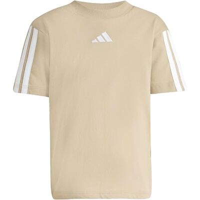 adidas Uniseks dzieci ESSENTIALS 3 STRIPES SLEEVE T-SHIRT, Wonder Cargo/white, 4-5 Years adidas Uniseks dzieci ESSENTIALS 3 STRIPES SLEEVE T-SHIRT, Wonder Cargo/white, 4-5 Years