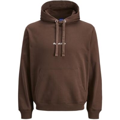 JACK & JONES Jornorrebro Emb Sweat Hood Noos, Djup mahogny, M JACK & JONES Jornorrebro Emb Sweat Hood Noos, Djup mahogny, M