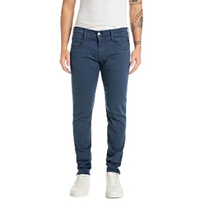 Replay Slim fit Jeans Anbass Hyperflex Colour Xlite, 179 Blå, 28W / 32L Replay Slim fit Jeans Anbass Hyperflex Colour Xlite, 179 Blå, 28W / 32L