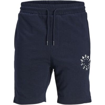JACK&JONES PLUS Jpstwarrior sweatshorts för män i pls sweatshorts, marinblå blazer, 44 SE JACK&JONES PLUS Jpstwarrior sweatshorts för män i pls sweatshorts, marinblå blazer, 44 SE