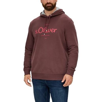 s.Oliver Big Size herr logo sweatshirt med huva lila, 3XL, lila, 3XL s.Oliver Big Size herr logo sweatshirt med huva lila, 3XL, lila, 3XL