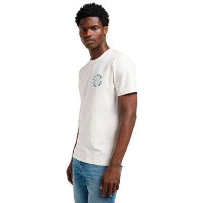 Lee SS Elevated ESS Logo Tee, ecru, S Lee SS Elevated ESS Logo Tee, ecru, S