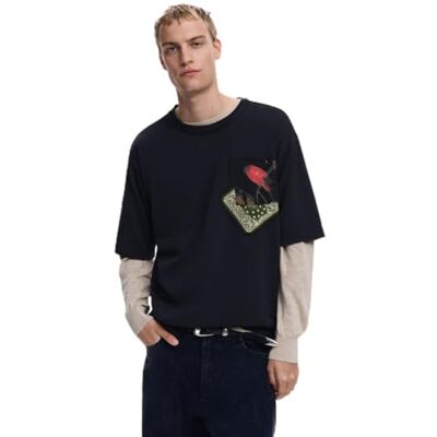 Desigual TS_som 2000 svart, L, Indien, L Desigual TS_som 2000 svart, L, Indien, L
