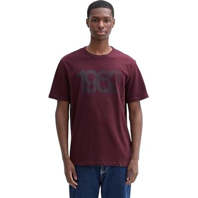 TOM TAILOR T-shirt för män, 10341 lila, XS TOM TAILOR T-shirt för män, 10341 lila, XS