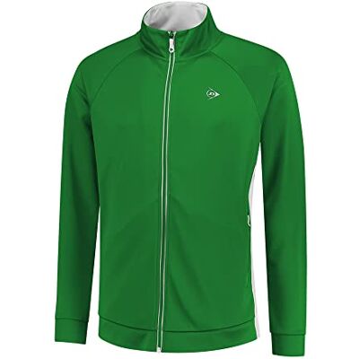 Dunlop Men's Club Mens stickad jacka tennisskjorta, grön/vit, 3XL, Grön/vit, 3XL Dunlop Men's Club Mens stickad jacka tennisskjorta, grön/vit, 3XL, Grön/vit, 3XL