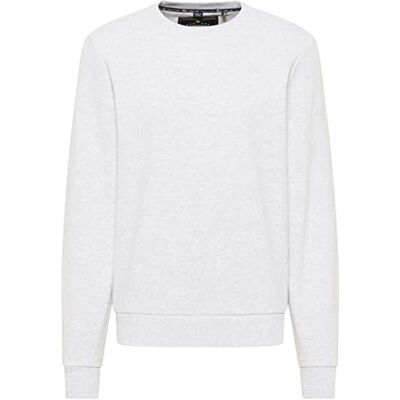 kilata Sweatshirt för män av ekologisk bomull, Ullvit melerad, XL kilata Sweatshirt för män av ekologisk bomull, Ullvit melerad, XL