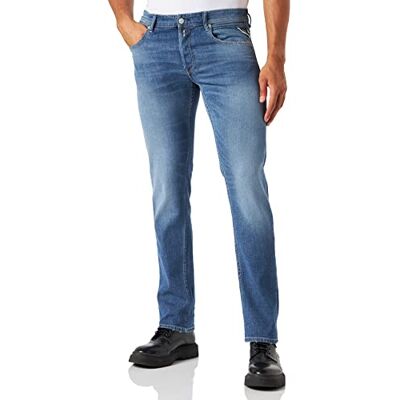 Replay Grover återvunna jeans, 009 medium blå, 31W / 30L Replay Grover återvunna jeans, 009 medium blå, 31W / 30L