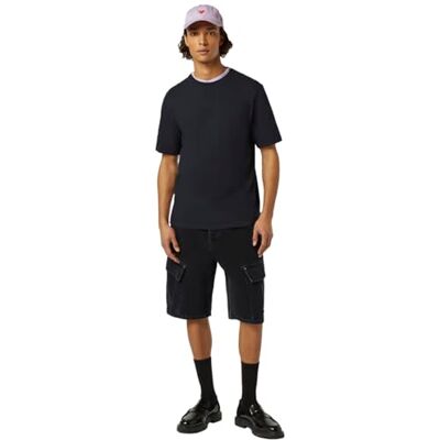 Scotch & Soda mäns normal passform 3 kors bomullslinne T-shirt, tvättad svart 001, XXL, Tvättad svart 001, XXL Scotch & Soda mäns normal passform 3 kors bomullslinne T-shirt, tvättad svart 001, XXL, Tvättad svart 001, XXL