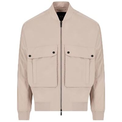 Giorgio Armani Men's Blue Edition, logo patch Blouson-jacka, string, XL, String, XL Giorgio Armani Men's Blue Edition, logo patch Blouson-jacka, string, XL, String, XL