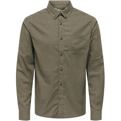 Only & Sons Onsroad Life Reg Melange LS T-shirt Noos, Hawk, XS herr, Falk, XS Only & Sons Onsroad Life Reg Melange LS T-shirt Noos, Hawk, XS herr, Falk, XS