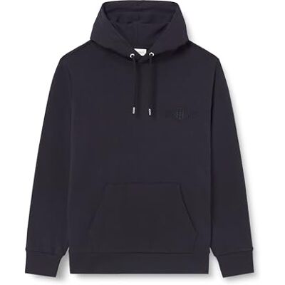 GANT REG Tonal Shield Hoodie, svart, XXL GANT REG Tonal Shield Hoodie, svart, XXL