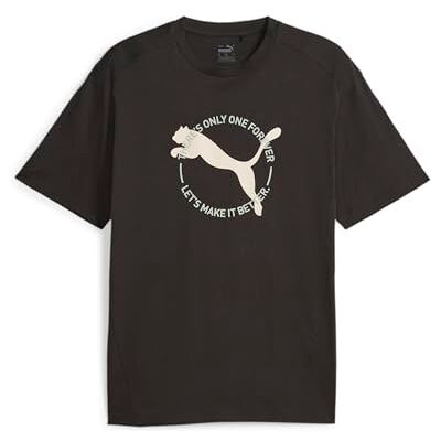 PUMA mäns bättre sportkläder livsstil män skjortor, Svart, XL PUMA mäns bättre sportkläder livsstil män skjortor, Svart, XL