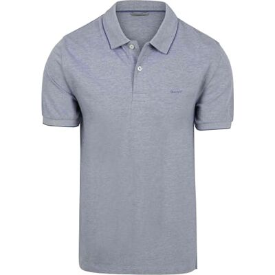 GANT 2 Tone SS Polo, Vintage Blå, M Herr GANT 2 Tone SS Polo, Vintage Blå, M Herr