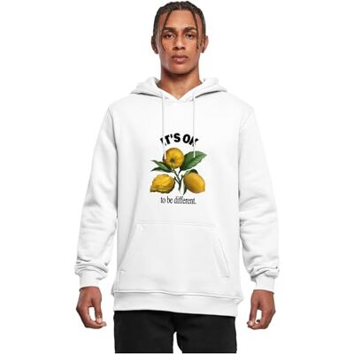 Tee It's Ok hoodie, Vit, L Tee It's Ok hoodie, Vit, L