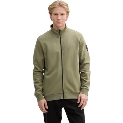 TOM TAILOR Denim herr sweatjacka, 10905 Träd mossgrön, L TOM TAILOR Denim herr sweatjacka, 10905 Träd mossgrön, L