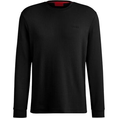 HUGO Herr Austin Ls skjorta pyjamas långärmad, Black1, L HUGO Herr Austin Ls skjorta pyjamas långärmad, Black1, L