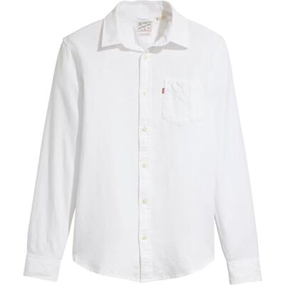 Levi's Kortärmad klassisk ficka T-shirt för män, Ljus vit, XS Levi's Kortärmad klassisk ficka T-shirt för män, Ljus vit, XS
