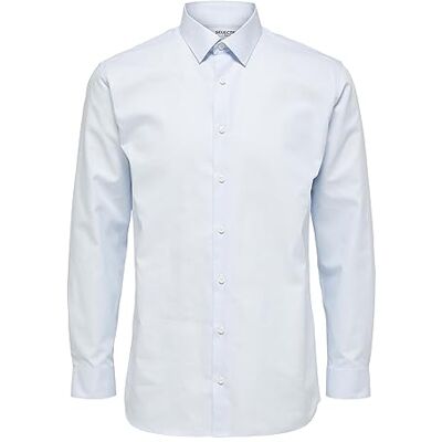 SELECTED HOMME Skjorta för män formell, ljusblå, 3XL SELECTED HOMME Skjorta för män formell, ljusblå, 3XL