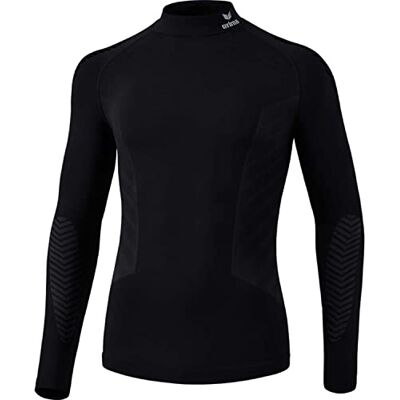 Erima unisex vuxen Athletic Långärmad tröja med polokrage funktionsunderkläder (2252110), svart, S Erima unisex vuxen Athletic Långärmad tröja med polokrage funktionsunderkläder (2252110), svart, S