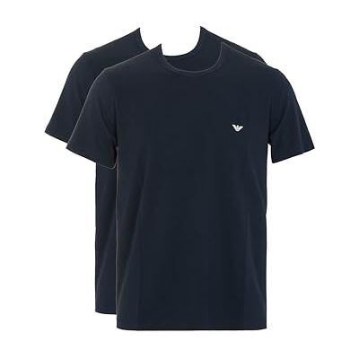 Giorgio Armani 2-pack t-shirt med rund hals, Armani blå/armani blå, M Giorgio Armani 2-pack t-shirt med rund hals, Armani blå/armani blå, M