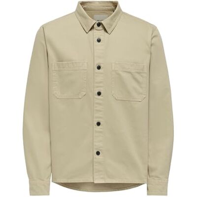 Only & Sons Onstimes 0348 Reg Overshirt, Twill, S Only & Sons Onstimes 0348 Reg Overshirt, Twill, S