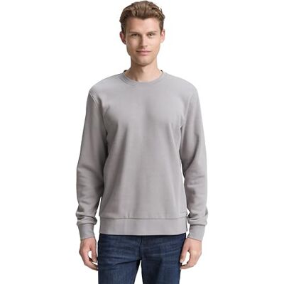 TOM TAILOR Sweatshirt för män, 30992 – formell grå, 3XL TOM TAILOR Sweatshirt för män, 30992 – formell grå, 3XL