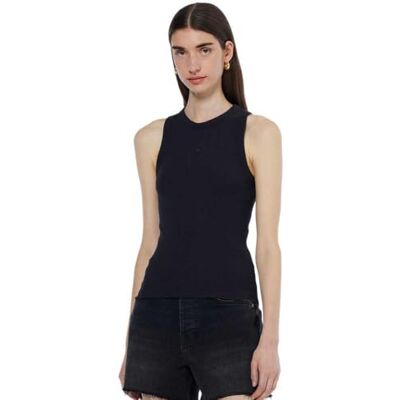 Scotch & Soda Racer Rib Tank Top, svart, XS Scotch & Soda Racer Rib Tank Top, svart, XS