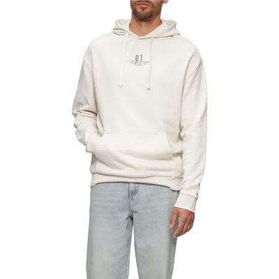 s.Oliver QS sweatshirt med huva och tryck fram, 05d0, XL s.Oliver QS sweatshirt med huva och tryck fram, 05d0, XL