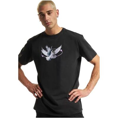 Herren T-Shirt Vive la Liberte Oversize Tee black acid washed XL Herren T-Shirt Vive la Liberte Oversize Tee black acid washed XL