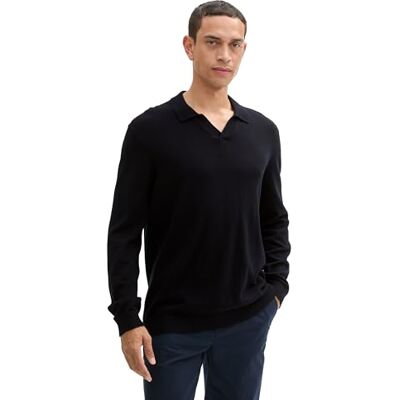 TOM TAILOR herrtröja, 29999 Svart, M TOM TAILOR herrtröja, 29999 Svart, M