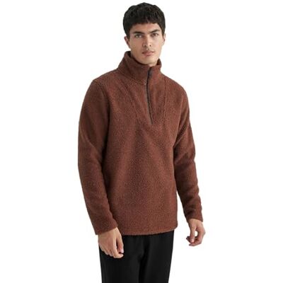 DeFacto Herrtröjor och sweatshirt – urval av tröjor och tröjor för män, BRUN, L DeFacto Herrtröjor och sweatshirt – urval av tröjor och tröjor för män, BRUN, L